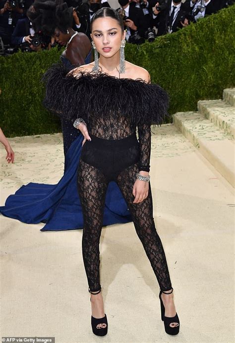 olivia rodrigo sexy ass|Olivia Rodrigo Flaunts Butt at Met Gala in Sexy Lace Bodysuit